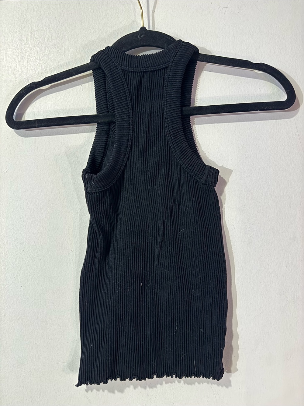 Free People Intimately Black Ribbed Tank Top - Picture 3 of 3